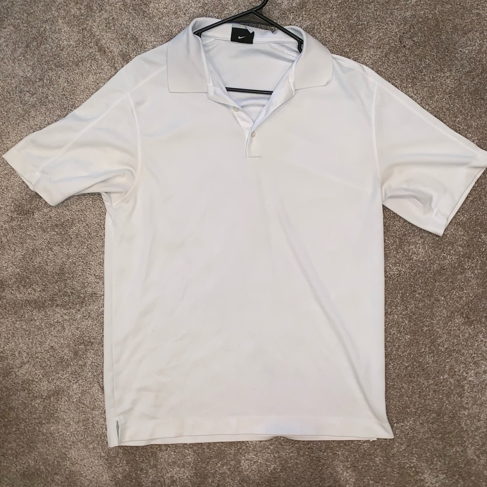 White Nike Golf Shirt